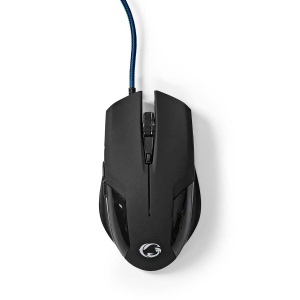 NEDIS Gaming Mouse - Cu fir - 1200/2400 / 4800/7200 DPI - DPI reglabil - Numar de butoane: 6 - Butoane programabile - Dreptaci - 1,50 m - Fara iluminare - Img 2