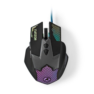 NEDIS Gaming Mouse - Cu fir - 800/1200 / 1600/2400 DPI - DPI reglabil - Numar de butoane: 7 - Dreptaci - 1,50 m - LED - Img 5