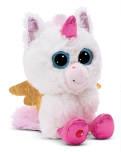 NICI Glubschis Einhorn Glowy Kadi 15cm Alb Plus Moale Cadou Magic pentru Copii si Adulti