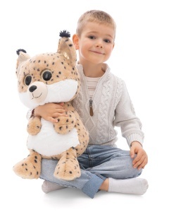 NICI Glubschis Lenzo 45cm Jucarie din plus cu blana moale si ochi stralucitori