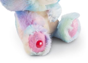 NICI Glubschis: The Original - Rainbow Candy 15 cm - Iepuras de plus cu ochi mari - Jucarie de plus pufoasa cu ochi sclipici - Jucarie de plus pentru iubitorii de jucarii de plus - 45561 - Img 3