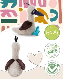 NICI Kuscheltier Blaufusstolpel Sula 35cm Beige Jucarie din Plus Eco-Friendly - Img 3