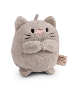 NICI My Mochi Minis Eepy 5cm Gri Jucarie din Plus Cu Nas Inima