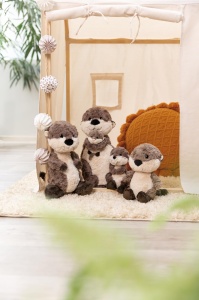 NICI Otter Oda 35cm Plus Reciclat Gri-Bej - Img 6