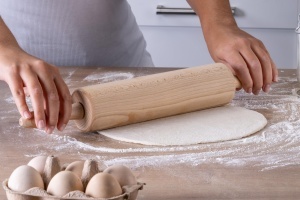 Nudelholz Zenker Teigroller Patisserie 44 cm Buchenholz pentru aluat culoare maro - Img 4