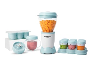 Nutribullet Baby Mixer Babynahrung 200W Argintiu cu Accesorii
