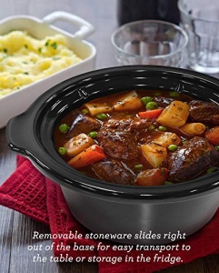 Oala cu slow cooking Elite Gourmet MST-275XS, 2.27L, 120W, inox - Img 5