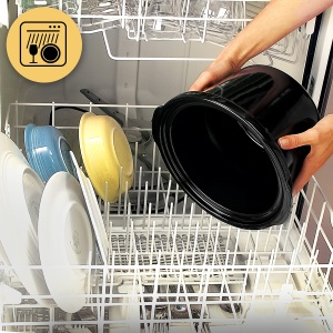 Oala de gatit lent Crockpot | 3,5 litri (3-4 persoane) | Recipiente pentru rumenirea carnii si legumelor | Otel inoxidabil [CSC085X], Cromo - Img 5