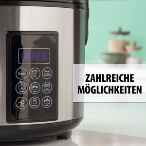 Oala electrica pentru orez Tristar RK-6138, 2.2L, 900W, argintie - Img 5