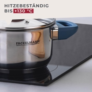 Oala Fackelmann Essential O 14 cm Inox Manere Bakelit Capac Sticla Albastru - Img 4