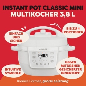 Oala multifunctionala Instant Pot 7-in-1 38L Meersalz Alb - Img 2