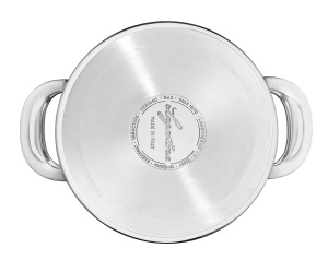 Oala pentru paste Lagostina Emozione 20 cm, inox 1810, cu capac din lemn de cires - Img 2