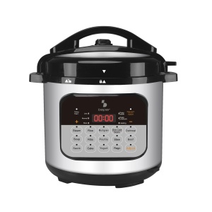 Oala sub presiune multifunctionala Beper P101COS002, 6 litri, 1000 W, 15 programe, Timer 24h