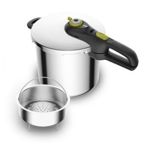 Oala sub presiune Tefal Secure Neo 8L, inox, pentru 5-8 persoane, 10 ani garantie