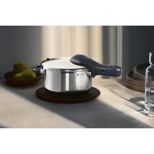 Oala sub presiune WMF Perfect Plus 65L otel inoxidabil compatibila inductie cu insert pentru gatit la aburi - Img 2
