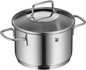 Oala WMF Astoria 16cm cu capac din sticla, 1.9L, Cromargan inox