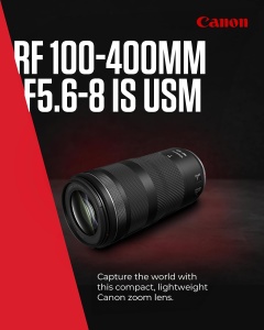 Obiectiv Tele-Zoom Canon RF 100-400mm F5.6-8 IS USM, Stabilizare 5.5 trepte - Img 2