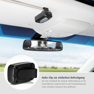 Oglinda auto LED Reer BabyView 86101 unghi larg lumina LED gri - Img 7