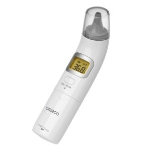 OMRON Gentle Temp 521 Ear Thermometer, termometru clinic digital cu tehnologie de masurare in infrarosu pentru masurare precisa in ureche in doar 1 secunda; cu functie de iluminare pentru utilizare usoara pe timp de noapte - Img 1