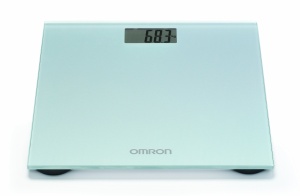 OMRON HN289 Cantar digital de baie cu afisaj LCD mare si picioare antiderapante Cantar de corp extra plat gri - Img 2