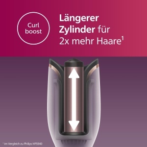 Ondulator automat Philips Seria 8000 BHB87800 Tehnologie MoistureProtect Alb 27 optiuni de styling - Img 4