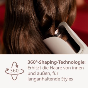 Ondulator Philips WavePro Styler 9000 BHB96810 Alb Tehnologie SenseIQ 5 Setari de Styling - Img 2