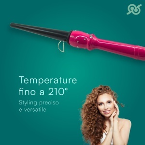 Ondulator profesional TEMPO DI SALDI, max. 210C, 240g, diverse culori - Img 2