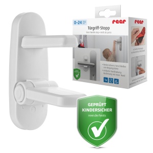 Opritor pentru maner, blocare pentru copii pentru usi de apartament si intrare, protectie pentru maner, tampon pentru maner, opritor pentru usa - Img 2