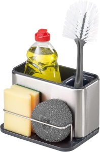 Organizator chiuveta Joseph Joseph Surface din inox design compact gri