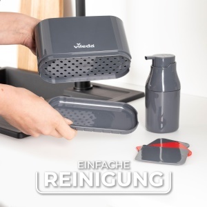 Organizator chiuveta Vileda cu dispenser sapun design compact plastic rezistent - Img 6
