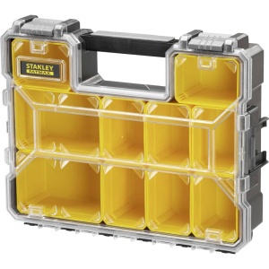Organizator unelte STANLEY FATMAX 45 x 12 x 36 cm, 10 cutii detasabile, transparent