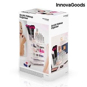 Organizer cosmetic InnovaGoods, 7 sertare, 16 compartimente, transparent - Img 7