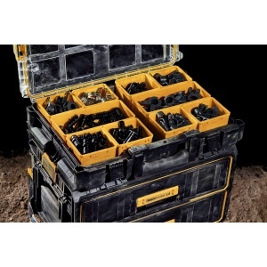Organizer Dewalt Toughsystem 2.0 DS100, 10 recipiente, capacitate 20kg, IP65 - Img 5
