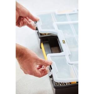 Organizer unelte STANLEY Sortmaster 12 compartimente, 43 x 33 x 9 cm, portabil - Img 5