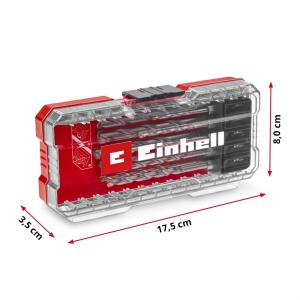 Original Einhell S-CASE 10 buc. Set de burghie pentru zidarie (conform DIN 10083-2 din otel de scule, tija E 6.3, placa de carbura introdusa, ax laminat cu role incl. cutie de depozitare) - Img 7