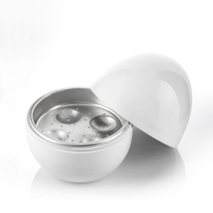 Ouale fierte InnovaGoods - 4 oua, BPA-free, alb, din aluminiu - Img 3