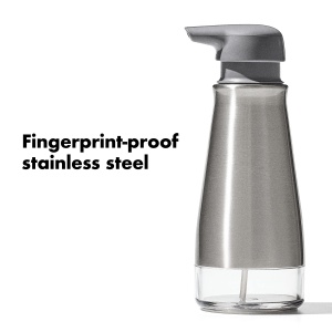 OXO Good Grips Dispenser de Sapun Spumant din Otel Inoxidabil cu Design Elegant - Img 5
