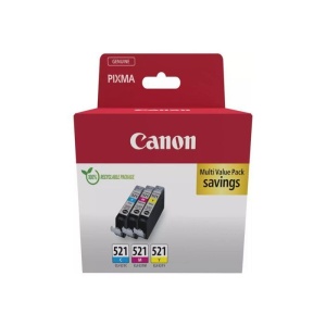 Pachet cartuse cerneala Canon CLI-521 C M Y, 3 x 9ml, reciclabil - Img 4