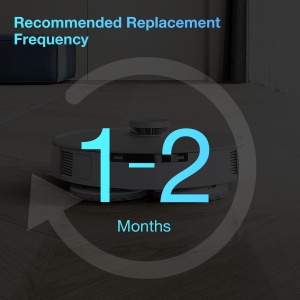 Pachet de 4 Wischpads ECOVACS pentru aspiratoare DEEBOT X2T20T10X1, gri - Img 6