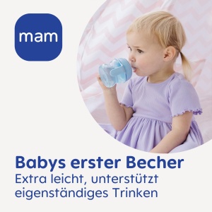 Pahar de invatare MAM Starter Cup 150 ml, cu manere antiderapante, pentru bebelusi - Img 3
