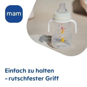 Pahar de invatare MAM Trainer, 220 ml, tropffrei, model broasca testoasa - Img 7