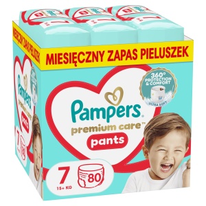 Pampers Premium Care Scutece, Marimea 7, 80 Scutece, 15kg