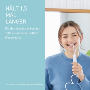 Panasonic EW1614AW503-PACK Family Water Flosser Irigator dentar Fascicul cu ultrasunete Mod copii 10 setari de presiune IPX7 Ortodontie 5 duze Aliment - Img 6