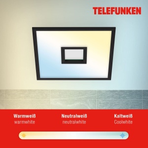 Panou LED Telefunken 24W, 2200lm, RGB, cu telecomanda, negru - Img 5