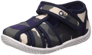 Pantofi Chicco pentru copii, roz cu flori, cu inchidere cu velcro