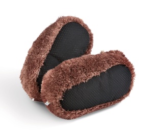 Pantofi de casa NICI Eule Oscar, marimea 38-41, design bufnita, culoare maro - Img 5