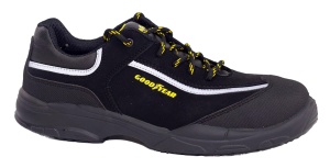 Pantofi de siguranta Goodyear G1388601C, Nubuk, S3 SRC, Negru, Marimea 43