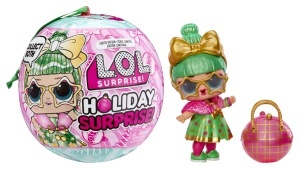 Papusa L.O.L. Surprise Holiday Surprise - Tinsel, 8 surprize, editie limitata