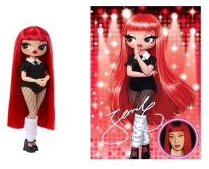Papusa L.O.L. Surprise OMG Music Festival - Jennie, Stil Trendy, Corp Mobil, Par Coafat