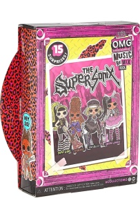 Papusa L.O.L. Surprise OMG Remix Rock Ferocious cu 15 accesorii, pentru fete 4 - Img 2